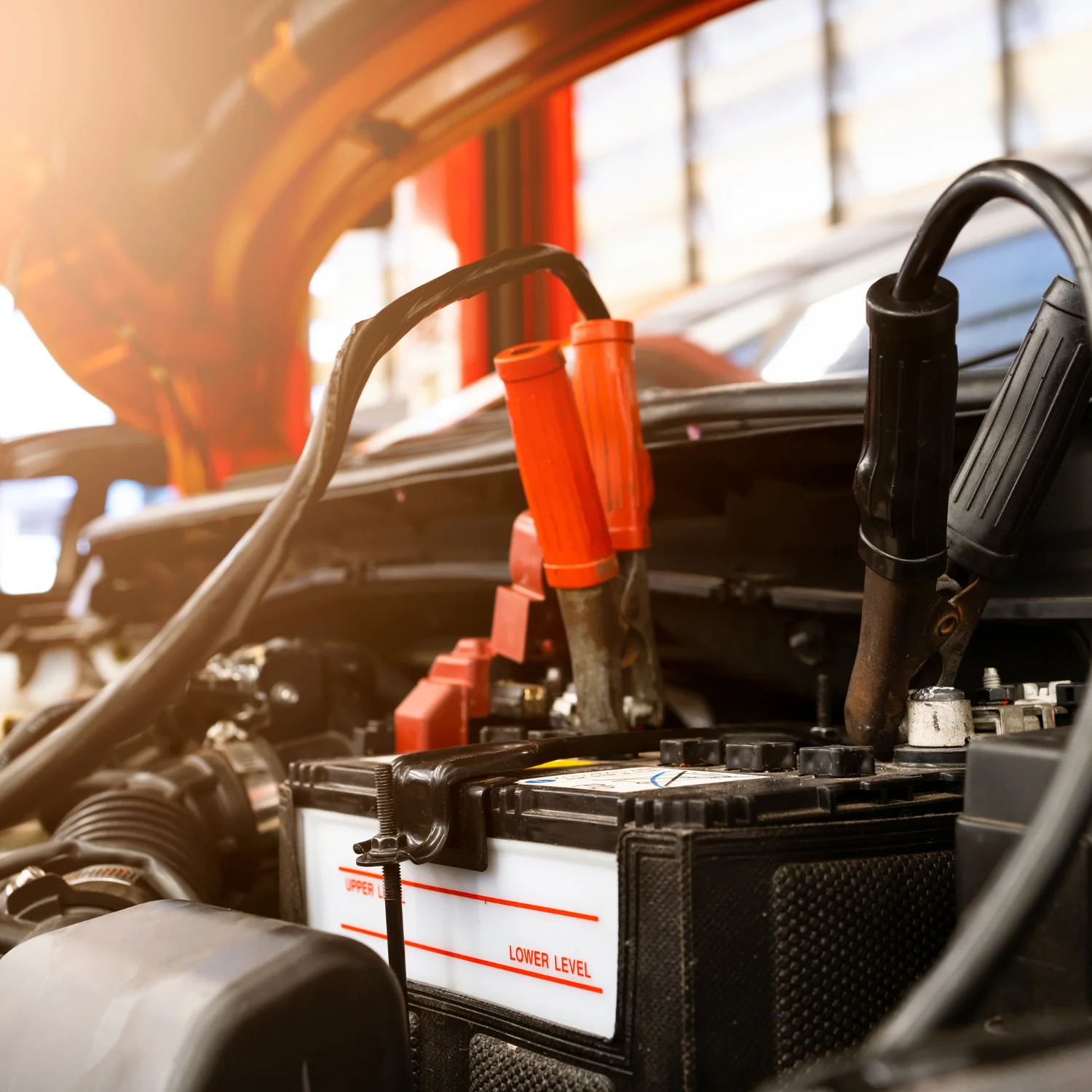 battery testing in car engine